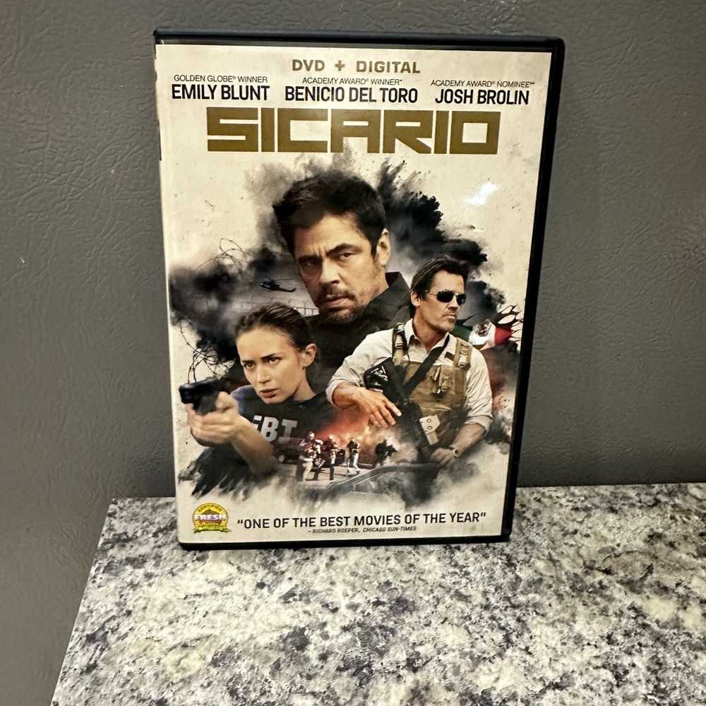Sicario Movie DVD with Digital Copy